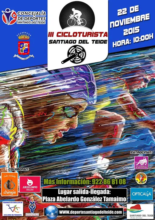 Cartel Cicloturista Santiago del Teide