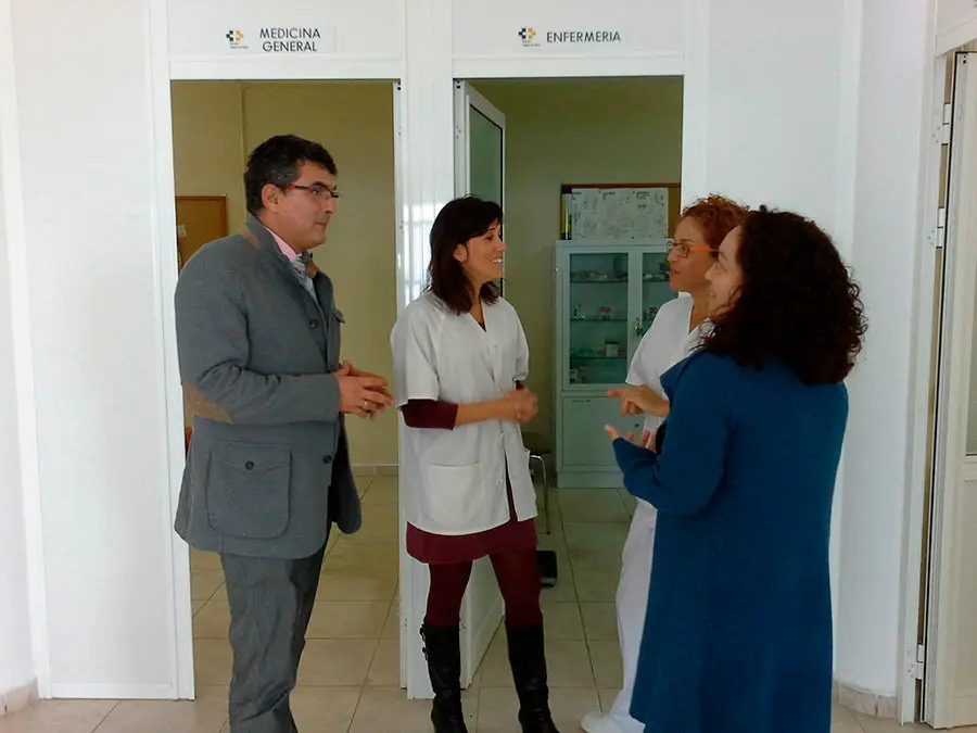 Momento de la visita al CL de Sabinosa