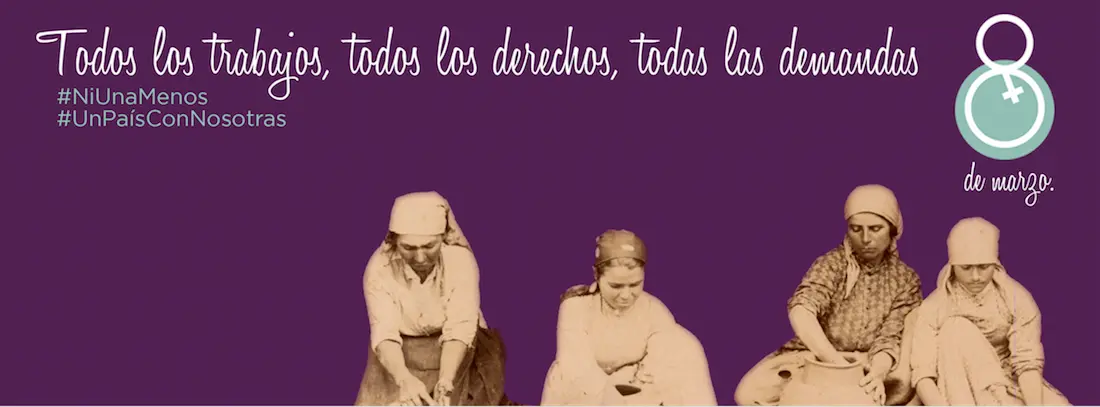 Cartel D&iacute;a Mujer de Feminismos Podemos Tenerife (8 marzo 2016)