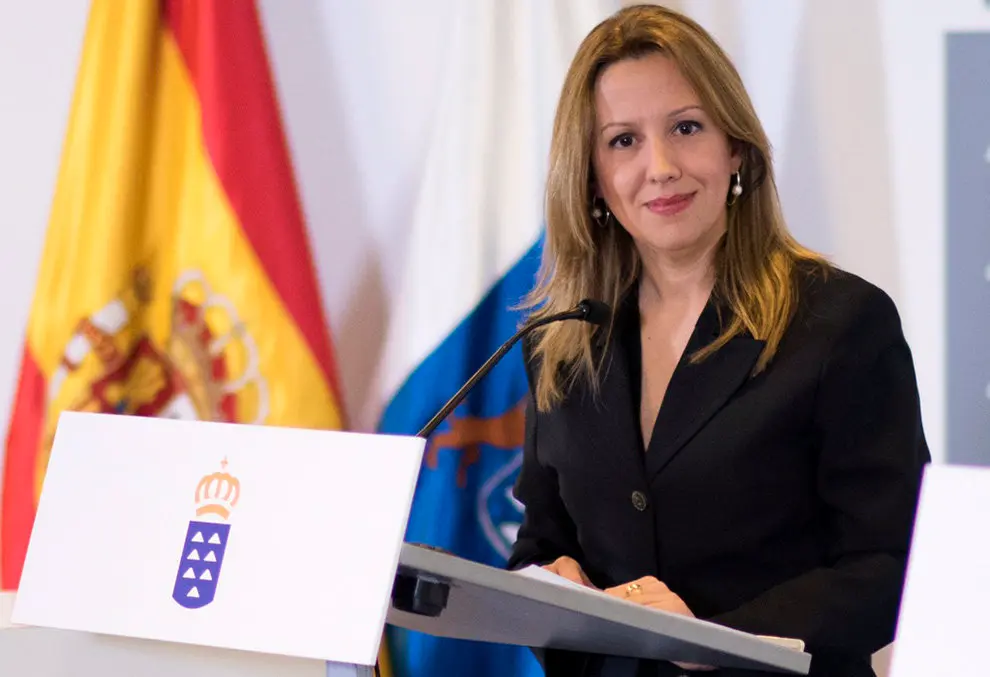 Rosa D&aacute;vila, consejera de Hacienda en rueda de prensa tras el consejo de Gobierno a 29 de Febrero de 2016. (Foto: Arturo Rodriguez/Presidencia GobCan)Esta fotograf&iacute;a oficial del Gobierno de Canarias es solamente para uso editorial por medios de comunicaci&oacute;n. La fotograf&iacute;a no puede ser manipulada de ninguna manera y no se puede utilizar en materiales comerciales y/o pol&iacute;ticos, publicidad, correos electr&oacute;nicos, productos, promociones que de alguna manera pueda sugerir la aprobaci&oacute;n o respaldo del Presidente, o el Gobierno de Canarias.
