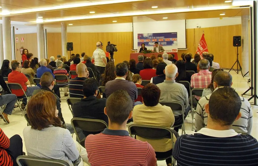 Foto de archivo - Charla 1&ordm; de mayo PSOE de Gu&iacute;a de Isora en 2012