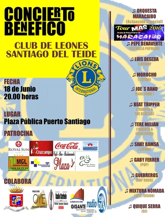 Cartel del concierto ben&eacute;fico