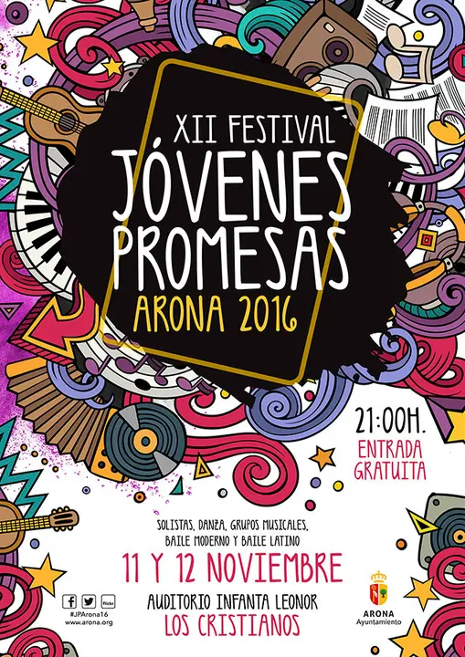 Cartel J&oacute;venes promesas 2016