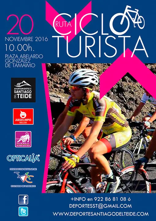 Cartel de la IV Marcha Cicloturista de Santiago del Teide