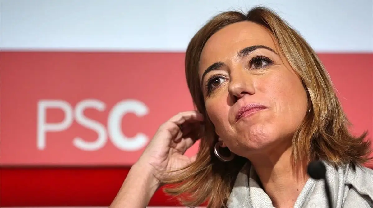 BARCELONA 30 10 2015 Politica Rueda de prensa de Carme Chacon  para contar las actuaciones del Partido  en lo que concierne al proceso independentista  FOTO de RICARD CUGAT