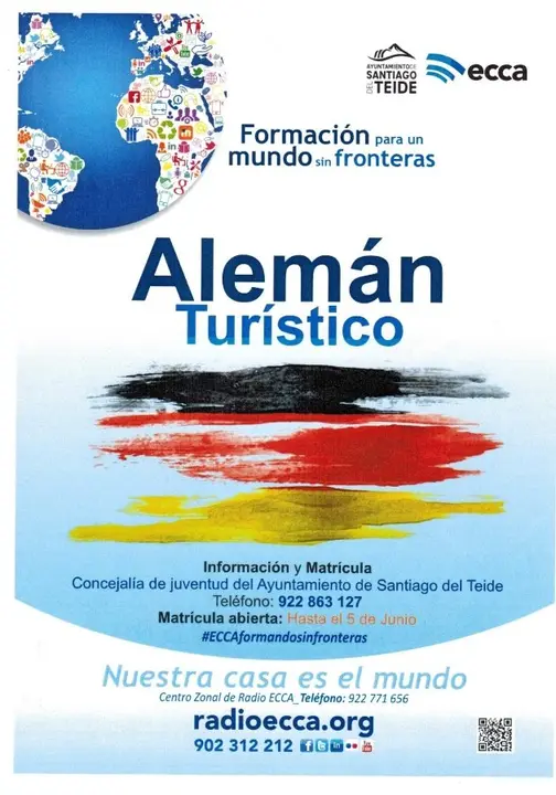 Cartel del curso de alem&aacute;n tur&iacute;stico_Fotor