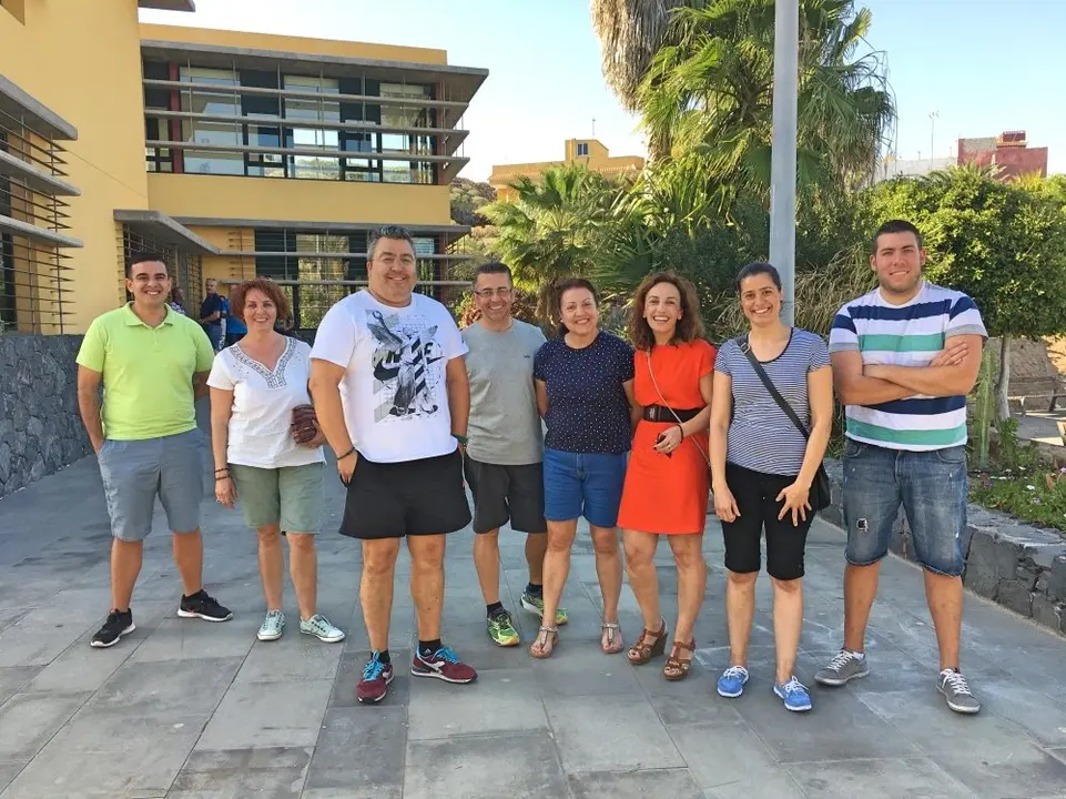 Mar&iacute;a Jos&eacute; D&iacute;az con resto concejales PSOE Arico_Fotor