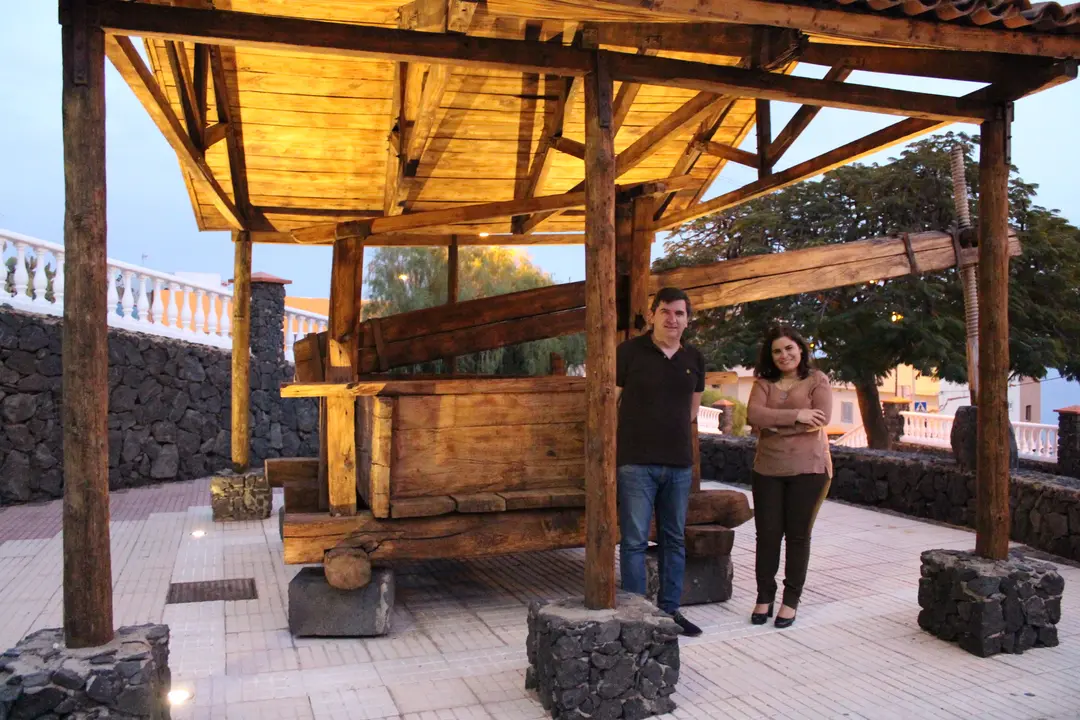 Lagar de Igueste_ alcaldesa_ Mari Brito_ concejal Deportes_ Manuel Glez