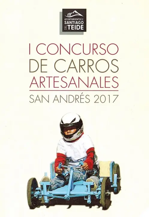 Cartel del I Concurso de Carros Artesanales San Andr&eacute;s 2017_Fotor