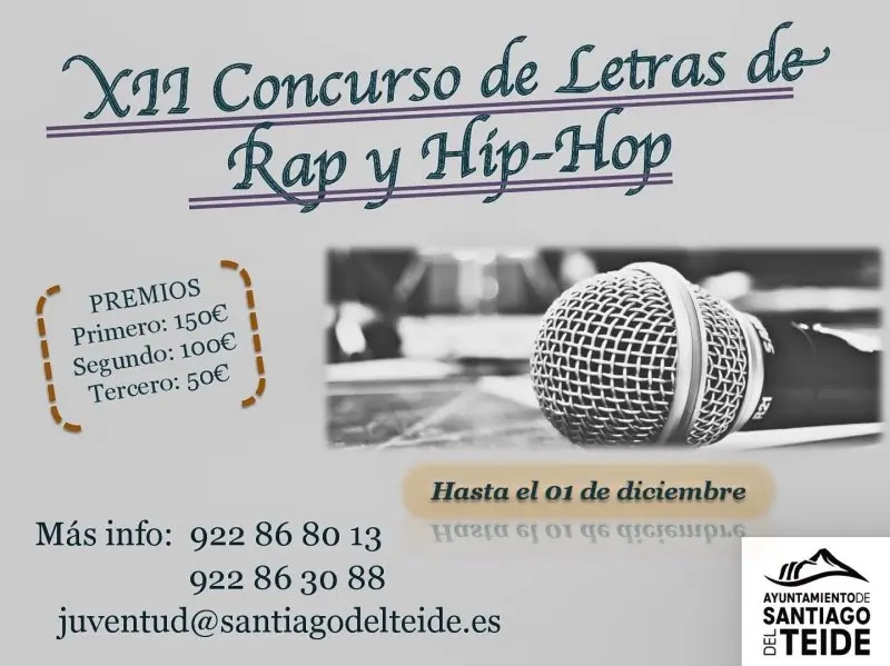 Cartel XII Concurso Letras de Rap y Hip Hop_Fotor
