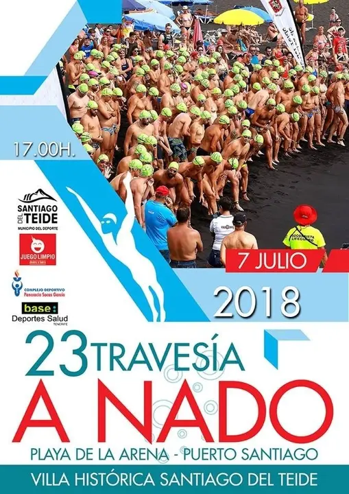 Cartel de la traves&iacute;a a nado_Fotor