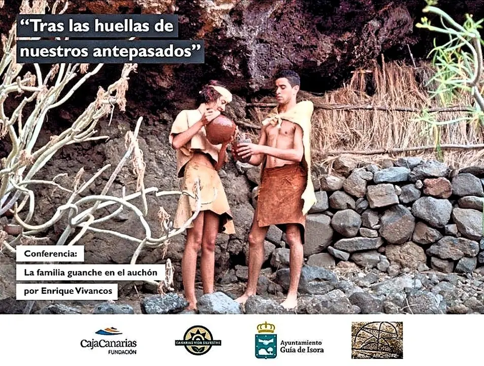La familia guanche en el auch&oacute;n_Fotor