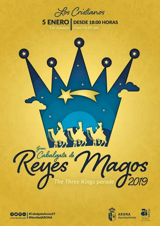 cartel cabalgata reyes Arona 2019_Fotor