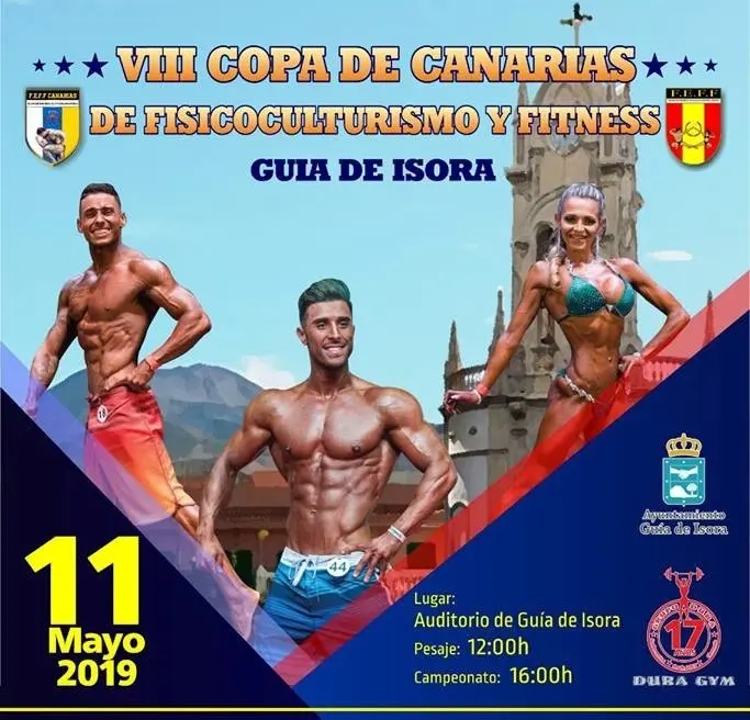 Cartel VIII Copa de Canarias Fisioculturismo y Fitness_Fotor