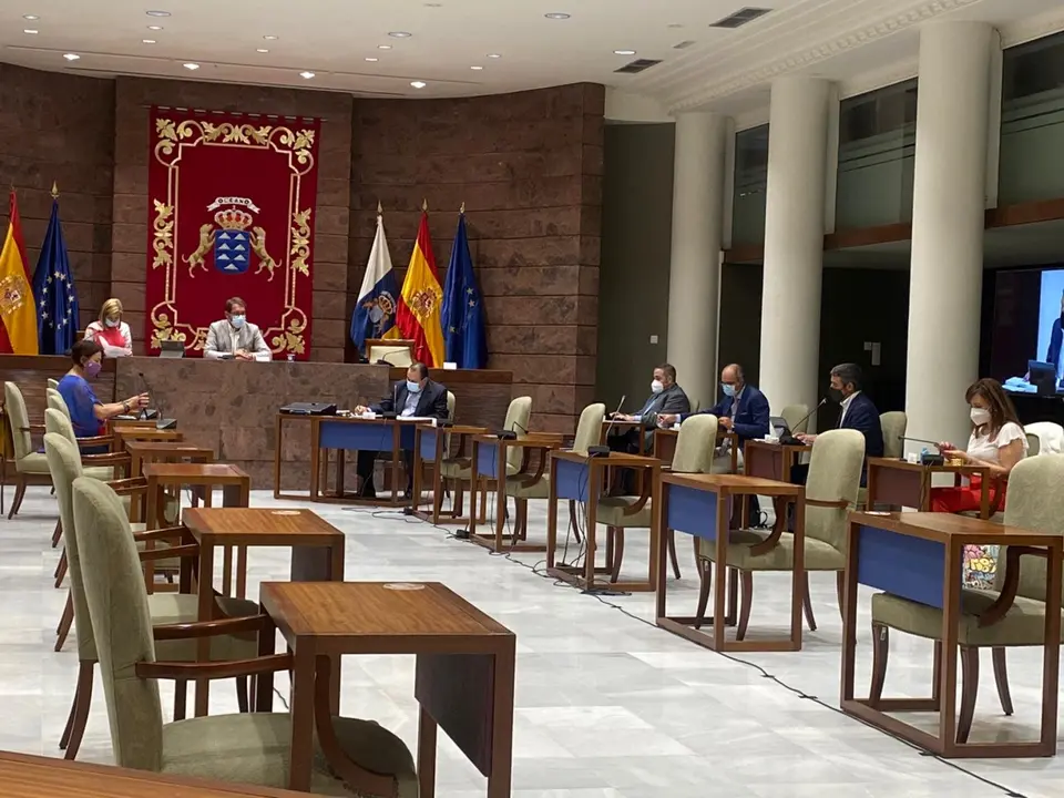 Trujillo, hoy, durante la Comisi&oacute;n de Sanidad_Fotor