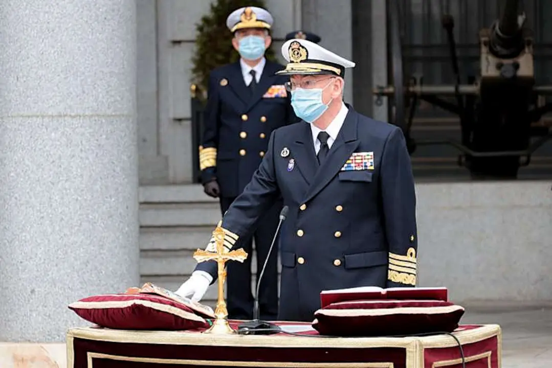 El almirante general L&oacute;pez Calder&oacute;n nuevo JEMAD_Fotor