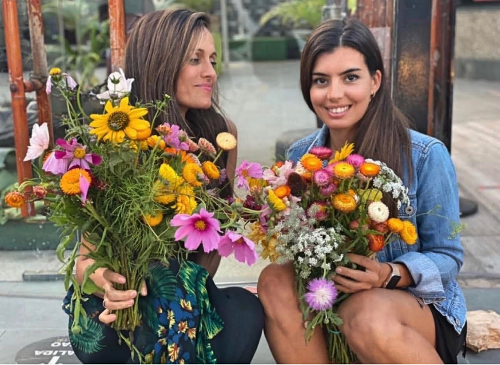 Cristina Arencibia y Yamnia Calle