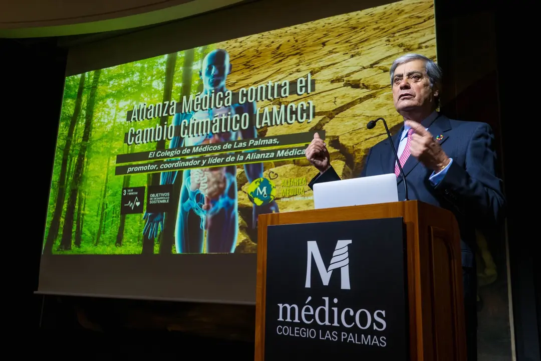 Pedro Cabrera_presidente Colegio M&eacute;dicos Las Palmas - Alianza M&eacute;dica contra el Cambio Clim&aacute;tico_Fotor