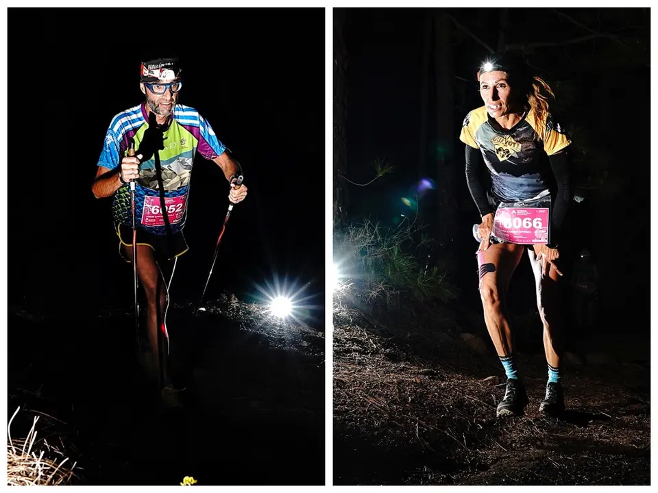 Ra&uacute;l D&iacute;az y Carmen Ortega ganan la carrera vertical nocturna de la Tenerife Bluetrail 2022