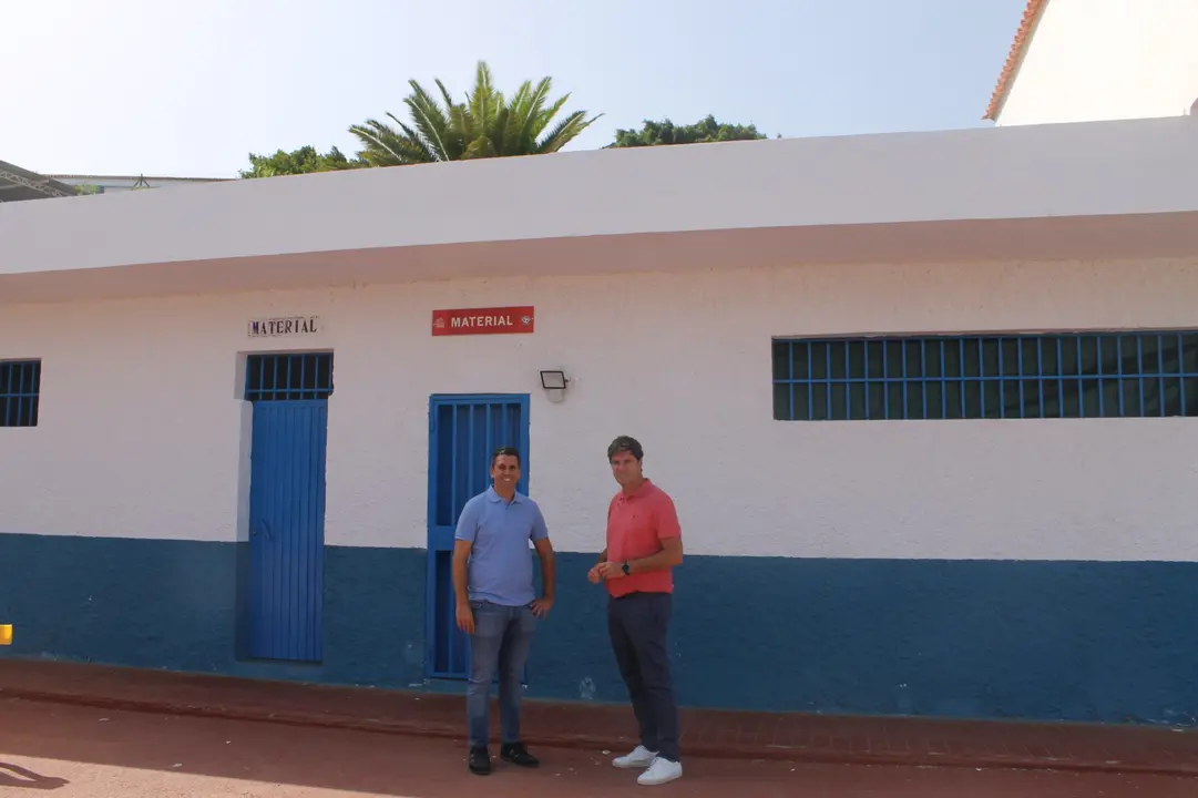 El alcalde junto al concejal de Deportes(1)