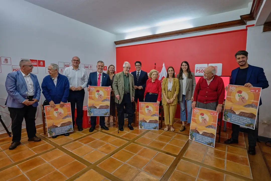 50 aniversario del Partido Socialista Obrero Espa&ntilde;ol en Canarias
