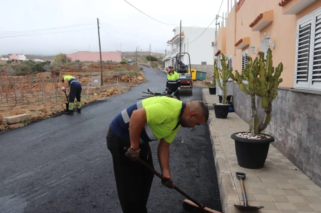 Arico obras-reasfaltado