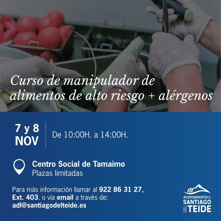 Cartel del curso de manipulador de alimentos+al&eacute;rgenos(1)