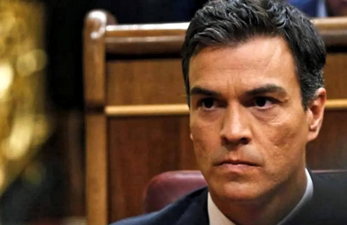 Pedro S&aacute;nchez enfadado