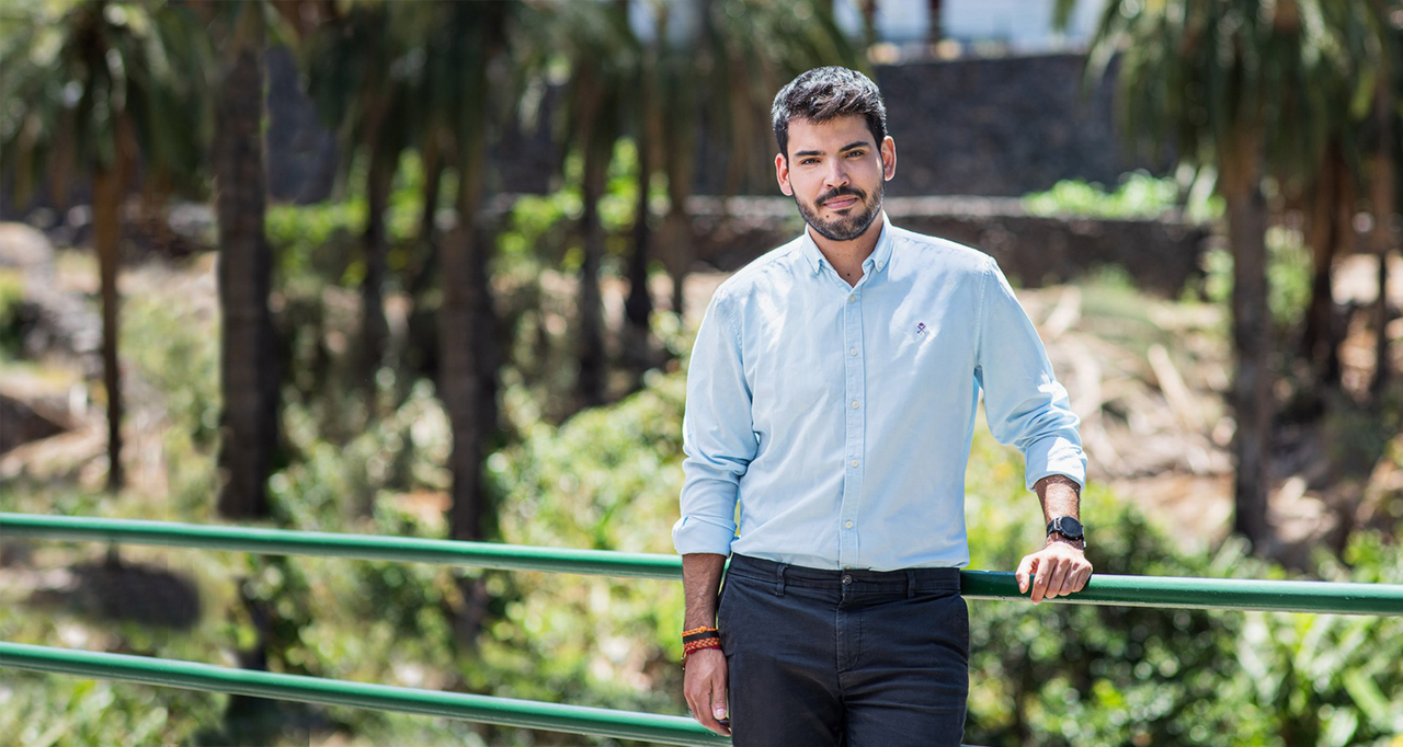 Aar&oacute;n Rodr&iacute;guez Ramos, consejero insular y portavoz de Iniciativa por La Gomera