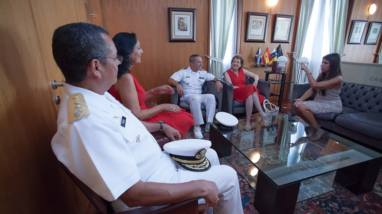 Delia recibe al comandante de la Armada mexicana y la embajadora de M&eacute;xico en Espa&ntilde;a/Tony Cuadrado Freelancer