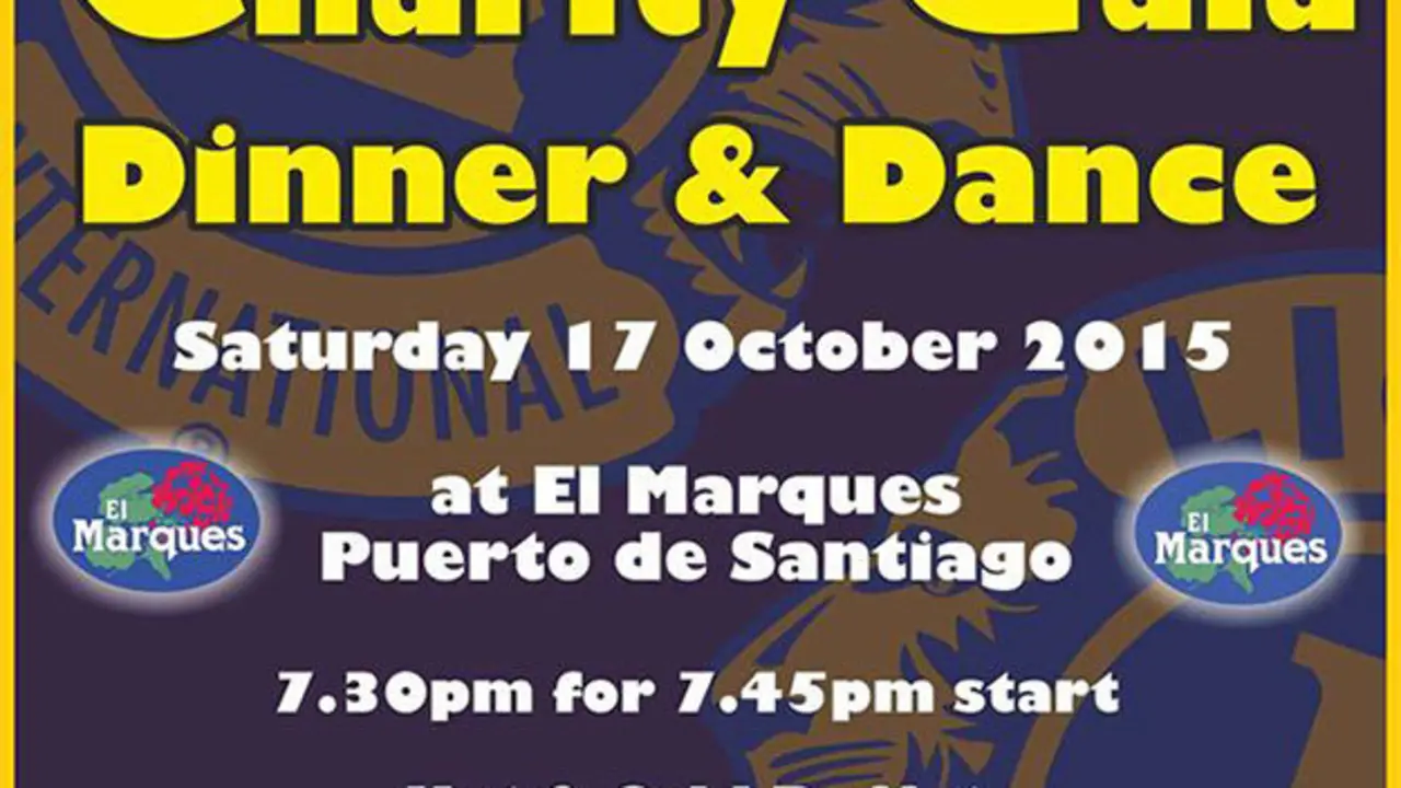 Cartel de la Gala Solidaria del Club de Leones