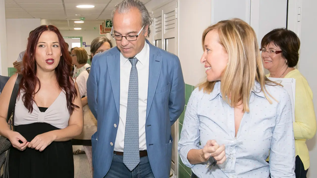 Un momento de la visita al Centro de Salud La Cuesta