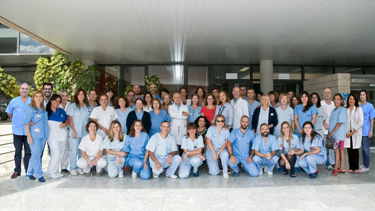El servicio de Nefrolog&iacute;a, al completo
