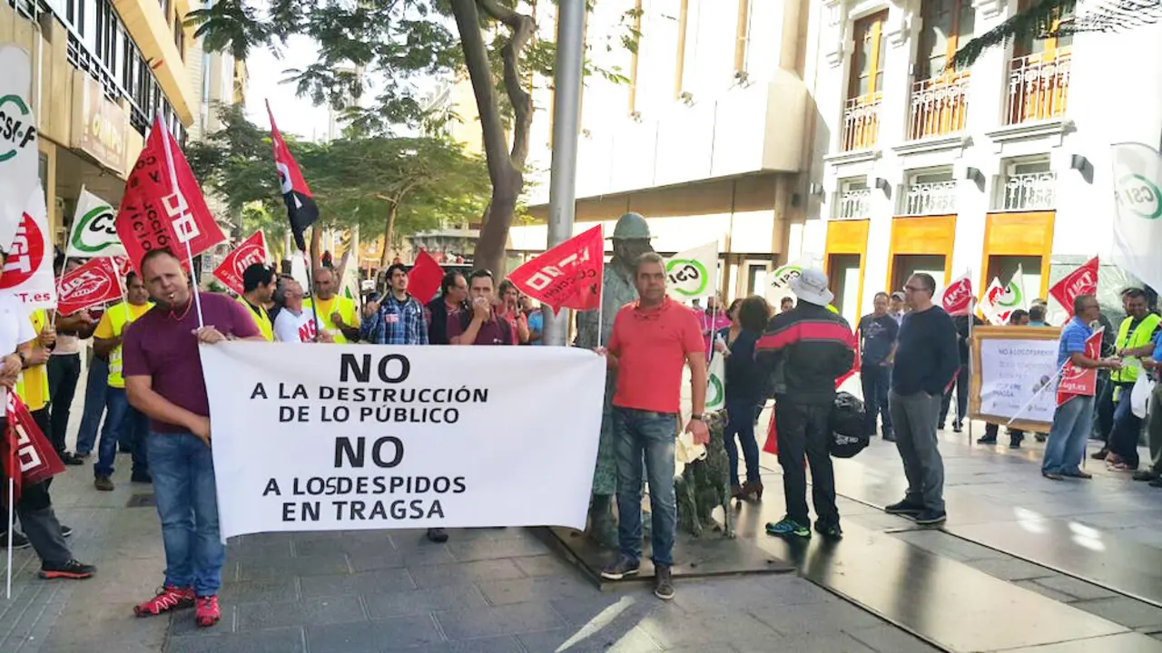 Protesta personal Tragsa Tenerife, 26.01.16