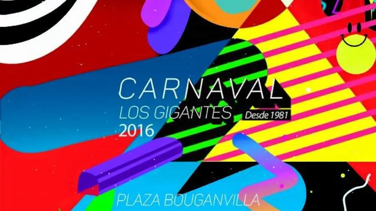 Cartel del carnaval de Los Gigantes 2016