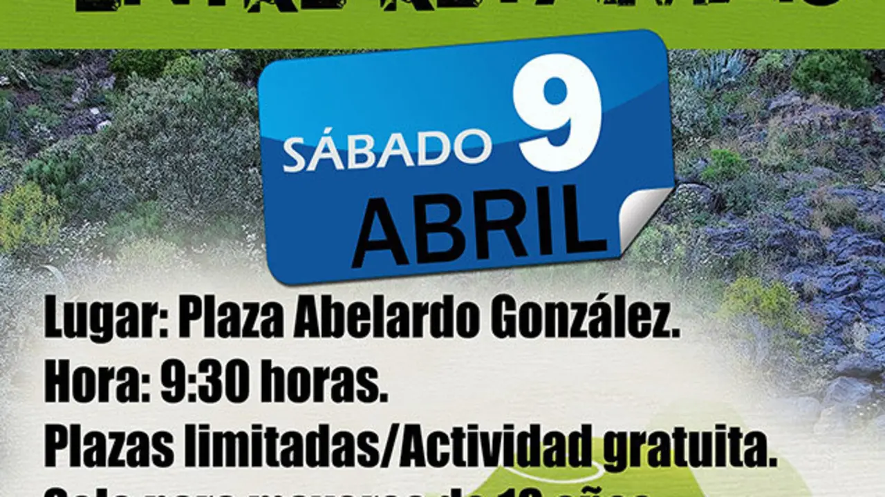 Cartel de la actividad Caminando entre Retamas