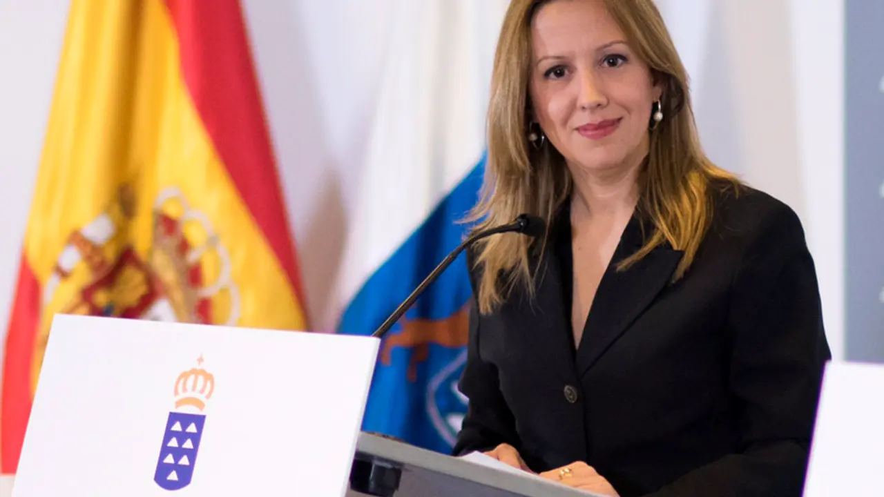 Rosa D&aacute;vila, consejera de Hacienda en rueda de prensa tras el consejo de Gobierno a 29 de Febrero de 2016. (Foto: Arturo Rodriguez/Presidencia GobCan)Esta fotograf&iacute;a oficial del Gobierno de Canarias es solamente para uso editorial por medios de comunicaci&oacute;n. La fotograf&iacute;a no puede ser manipulada de ninguna manera y no se puede utilizar en materiales comerciales y/o pol&iacute;ticos, publicidad, correos electr&oacute;nicos, productos, promociones que de alguna manera pueda sugerir la aprobaci&oacute;n o respaldo del Presidente, o el Gobierno de Canarias.