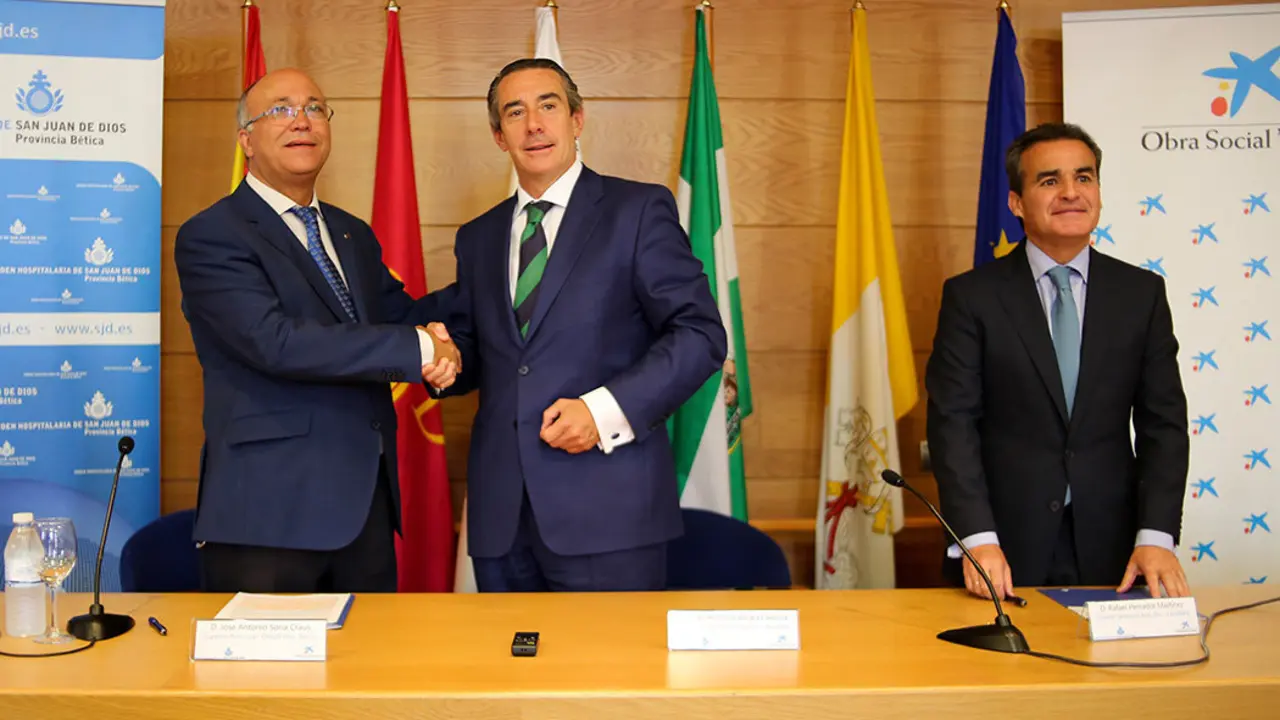 Firma Convenio San Juan de Dios-Obra Social 'la Caixa'