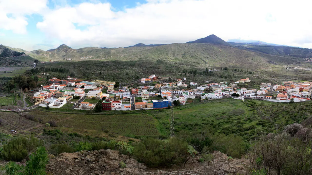 Imagen panor&aacute;mica casco de Santiago del Teide