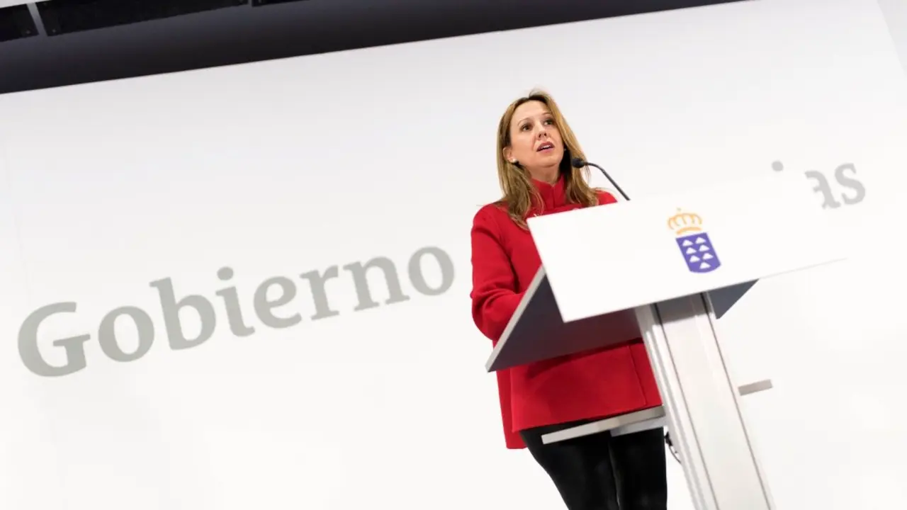 Rosa D&aacute;vila, consejera de Hacienda en rueda de prensa al t&eacute;rmino del primer consejo de Gobierno tras la destituci&oacute;n del PSOE y la ruptura del pacto de gobierno a 26 de Diciembre de 2016. (Foto: Arturo Rodriguez/Presidencia GobCan)Esta fotograf&iacute;a oficial del Gobierno de Canarias es solamente para uso editorial por medios de comunicaci&oacute;n. La fotograf&iacute;a no puede ser manipulada de ninguna manera y no se puede utilizar en materiales comerciales y/o pol&iacute;ticos, publicidad, correos electr&oacute;nicos, productos, promociones que de alguna manera pueda sugerir la aprobaci&oacute;n o respaldo del Presidente, o el Gobierno de Canarias.