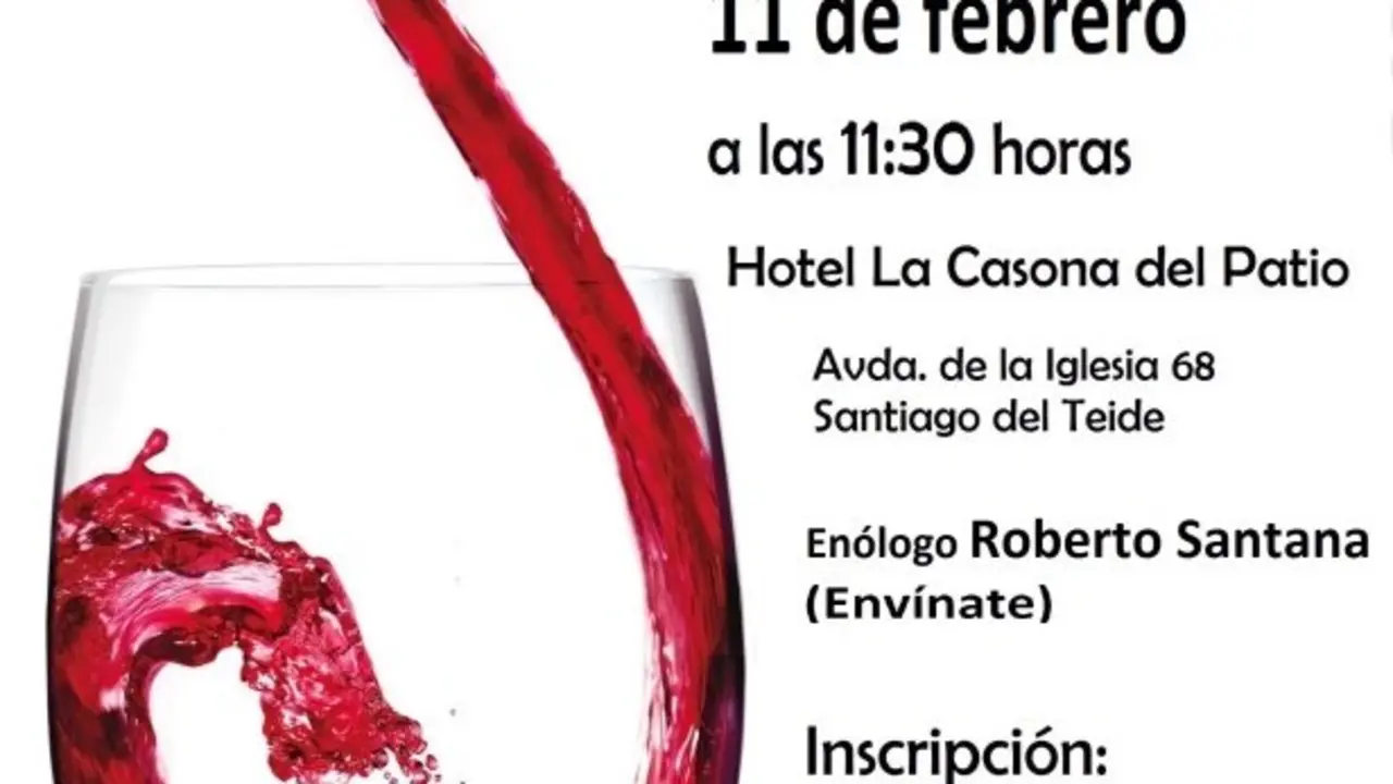Cartel curso de cata de vinos con maridaje_Fotor