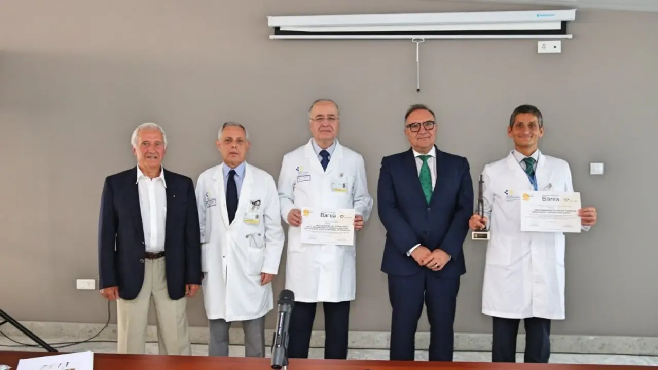 Baltar durante el acto de reconocimiento a los sevicios del Hospital Dr_Fotor