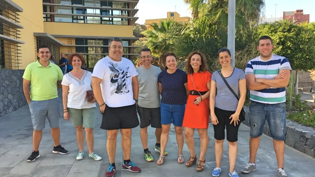Mar&iacute;a Jos&eacute; D&iacute;az con resto concejales PSOE Arico_Fotor