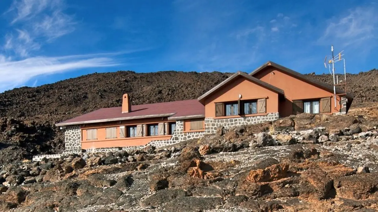 Albergue de monta&ntilde;eros en el Parque Nacional del Teide