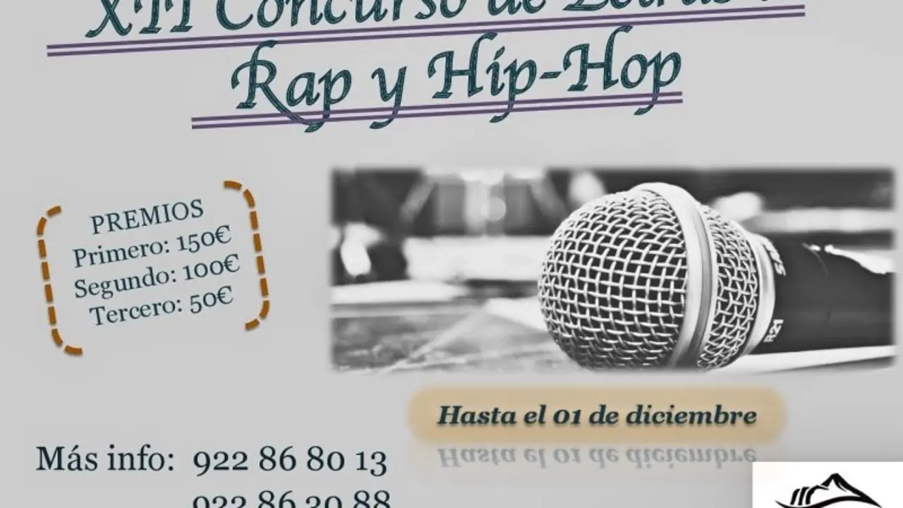 Cartel XII Concurso Letras de Rap y Hip Hop_Fotor