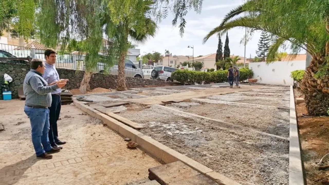 Foto de la visita del Alcalde a las obras_Fotor