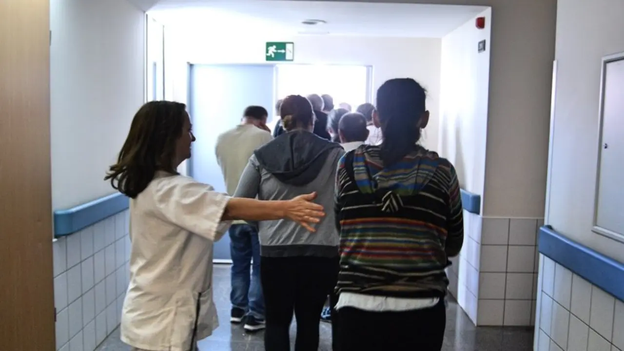 Simularcro conato incendio &Aacute;rea Externa Salud Mental_Fotor