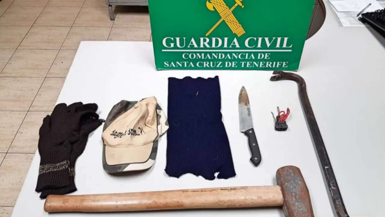 GUARDIA CIVIL OBJETOS INCAUTADOS