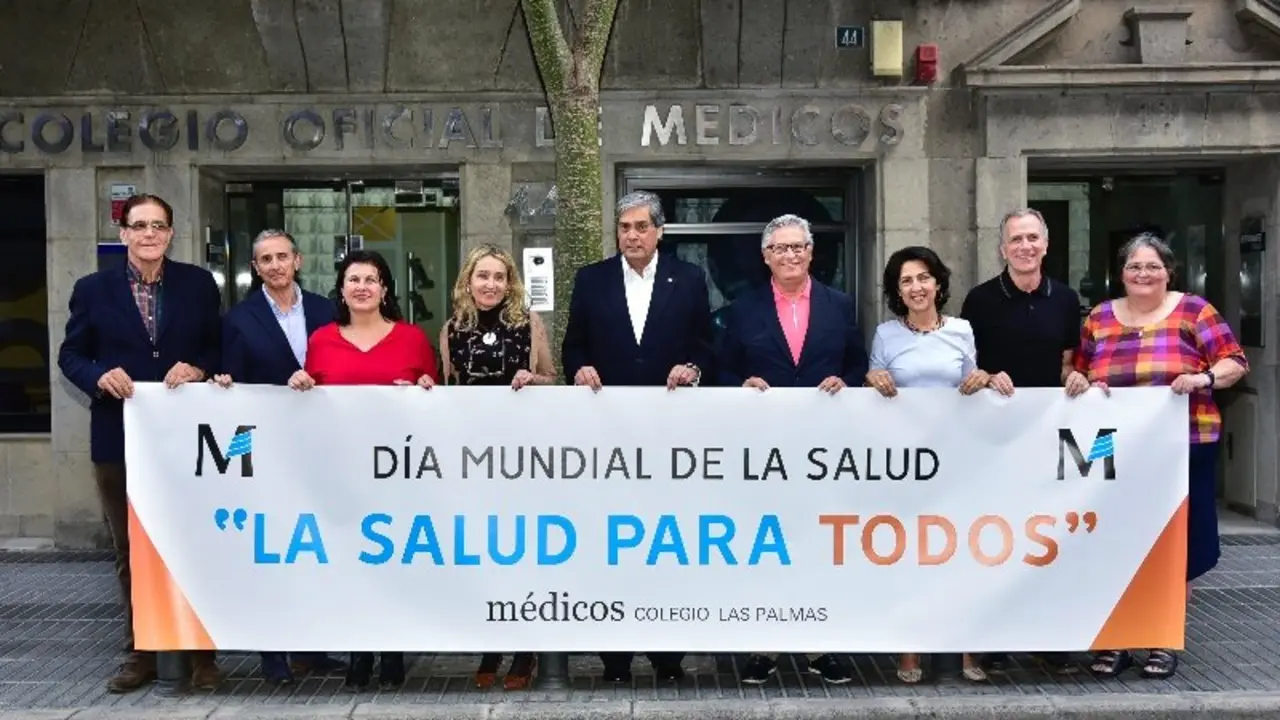 Junta Directiva Colegio M&eacute;dicos Las Palmas - D&iacute;a Mundial Salud_Fotor