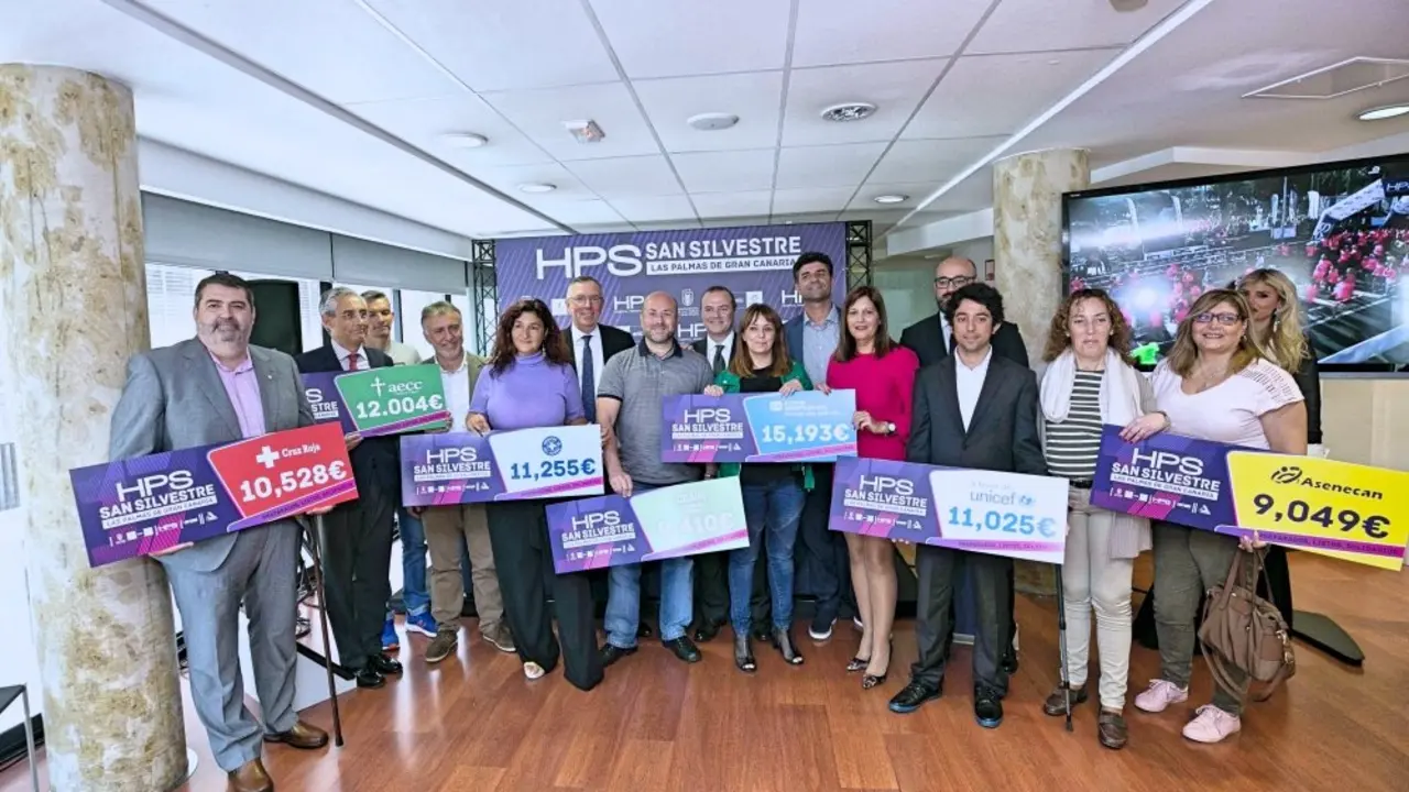 HPS San Silvestre ​2017, ​dona m&aacute;s de 78.000 euros a proyectos solidarios